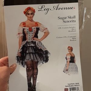 Plus size Sugar Skull Costume